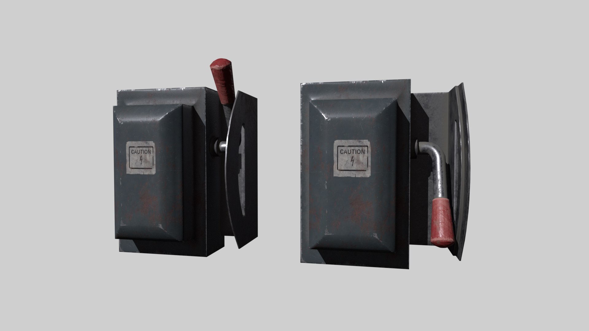 Animated Electrical Switch With Lever Model - TurboSquid 2551201