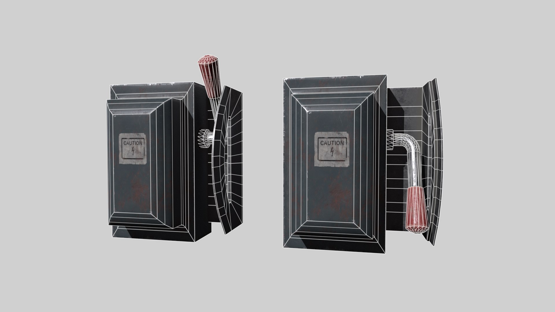 Animated Electrical Switch With Lever Model - TurboSquid 2551201