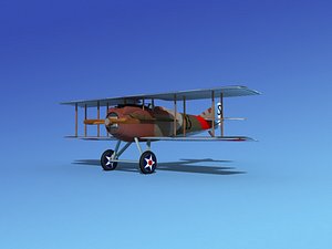 3d spad vii s fighter aircraft model