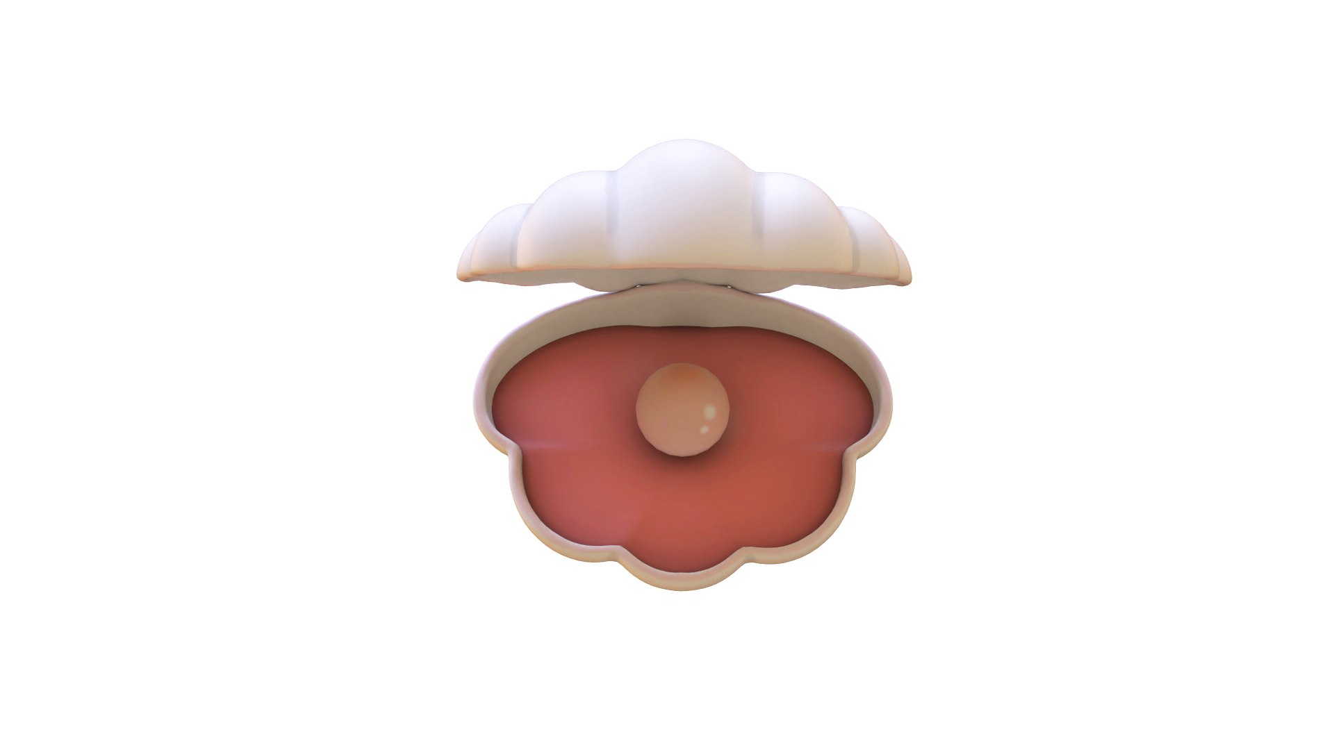 3D Open Clam Sea Shell 05 - TurboSquid 2331067