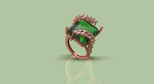 3D Unique Women Ring - 0037Unique Women Ring - 0037
