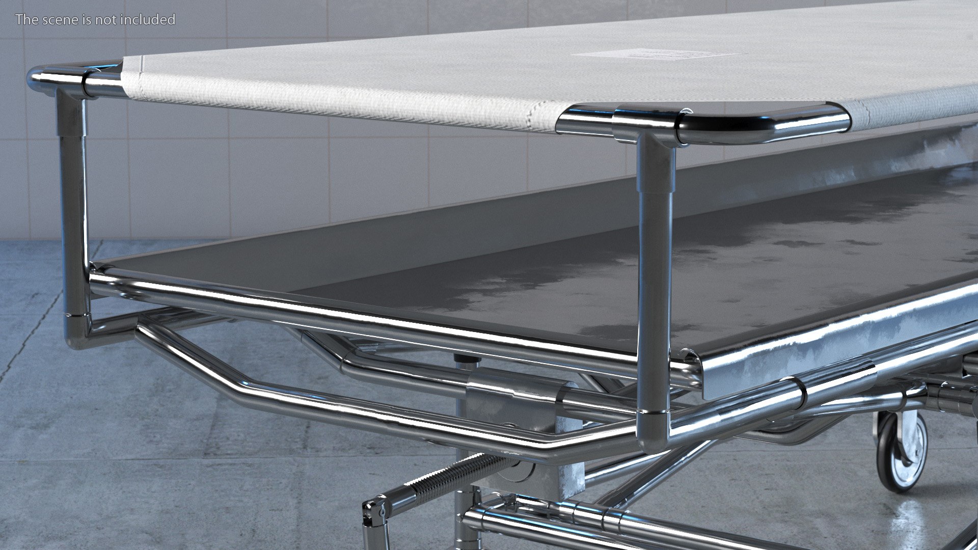 3D Covered Cadaver Gurney CSI Jevett - TurboSquid 2016290