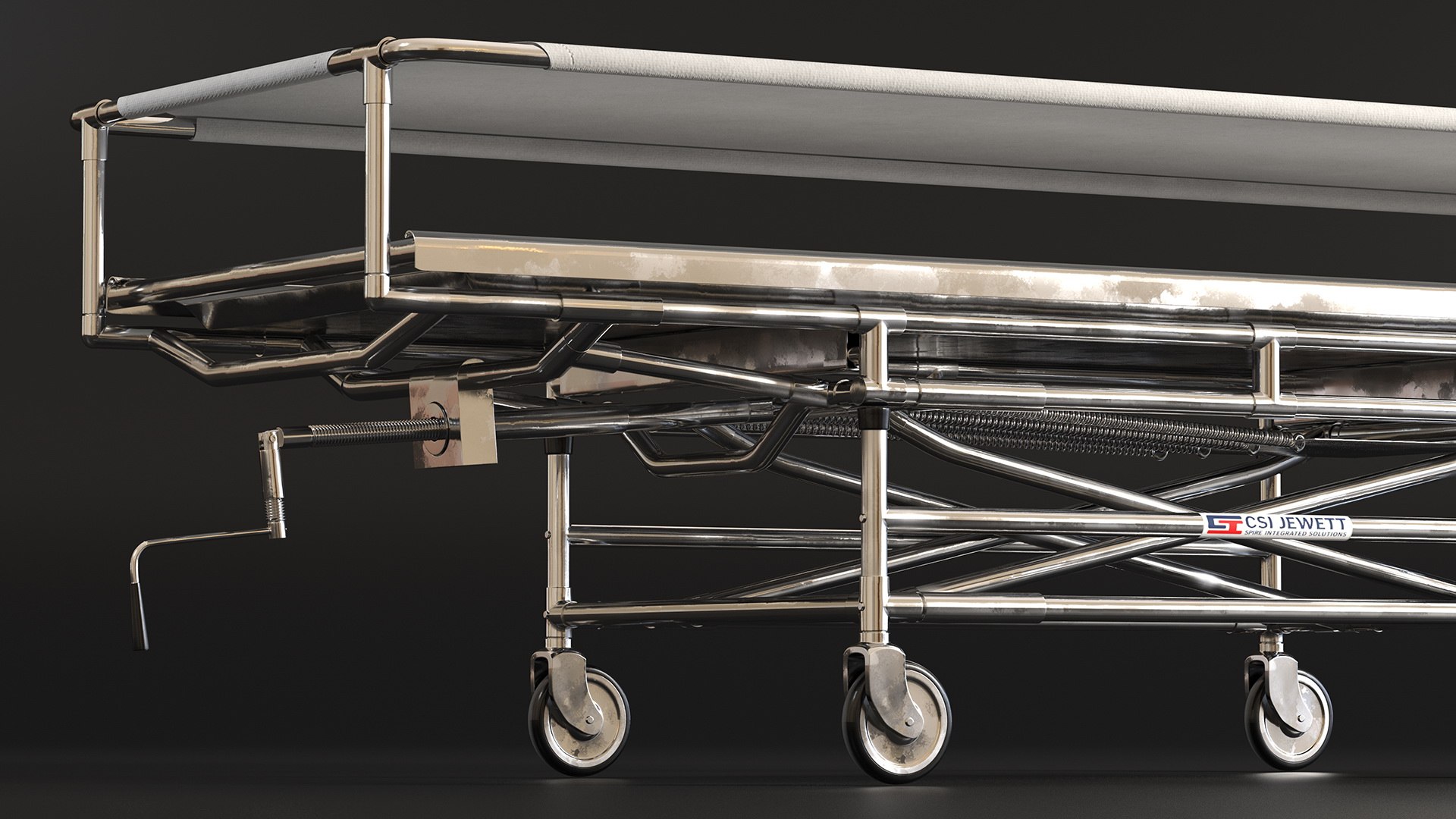 3D Covered Cadaver Gurney CSI Jevett - TurboSquid 2016290