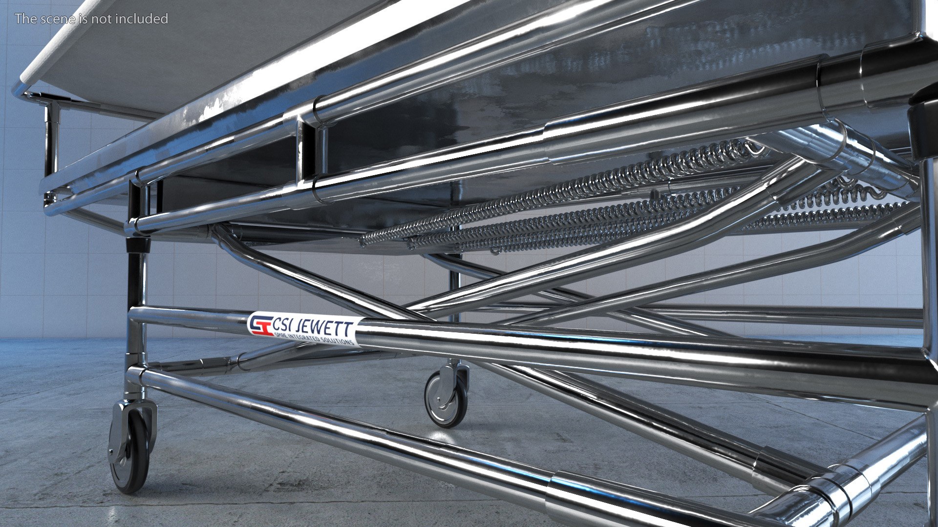 3D Covered Cadaver Gurney CSI Jevett - TurboSquid 2016290