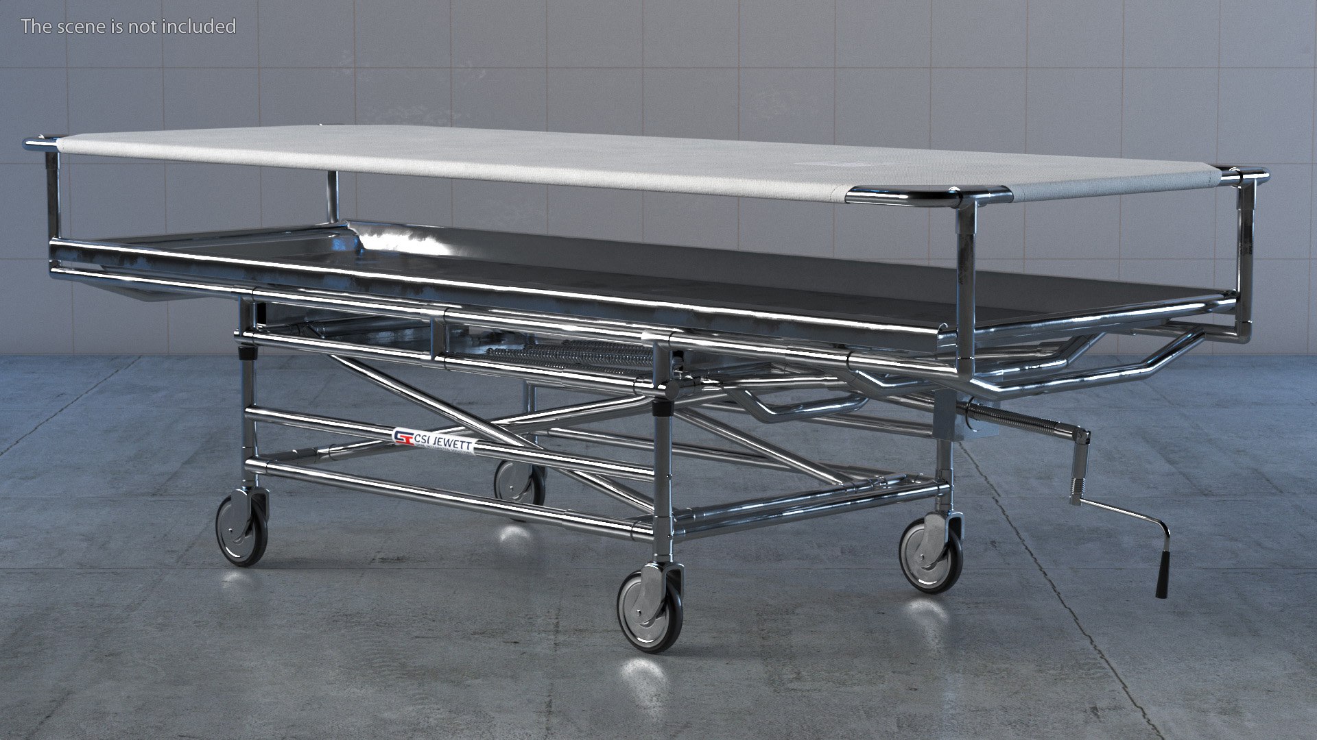 3D Covered Cadaver Gurney CSI Jevett - TurboSquid 2016290