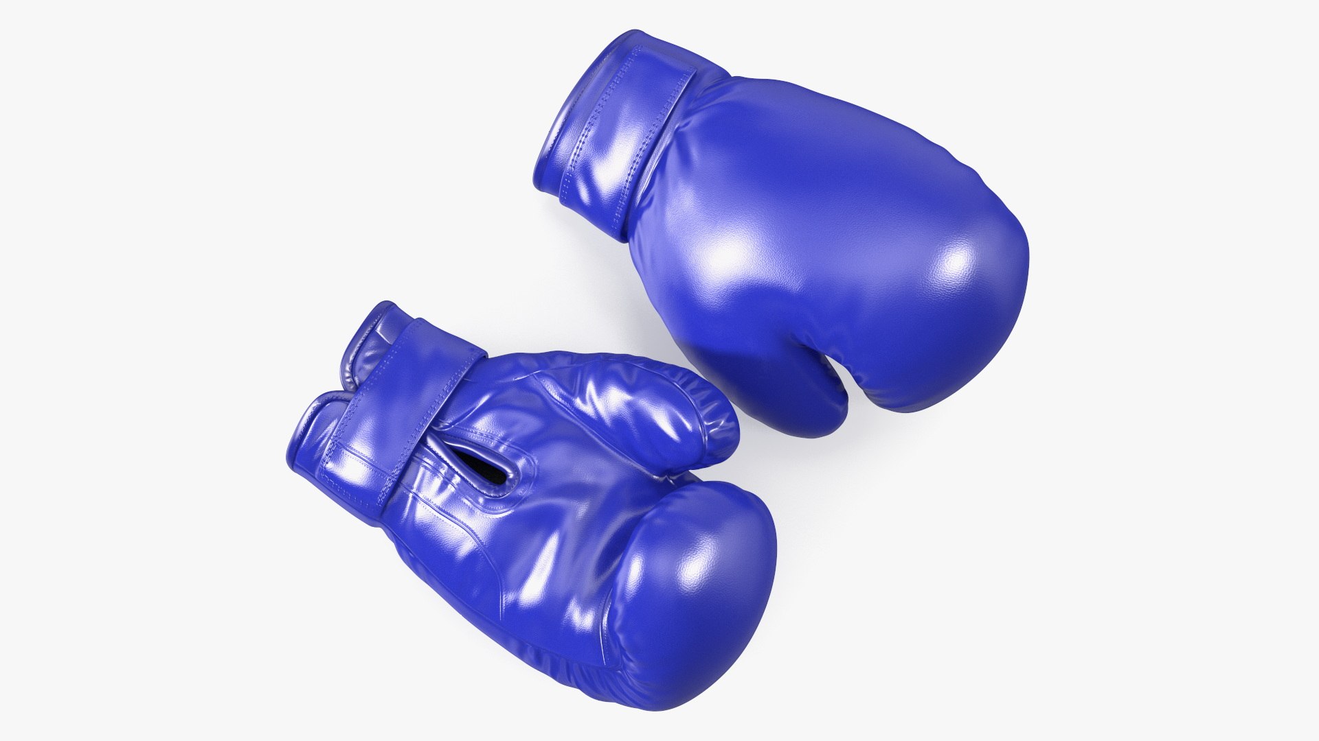 Professional Leather Boxing Gloves 3D model preview