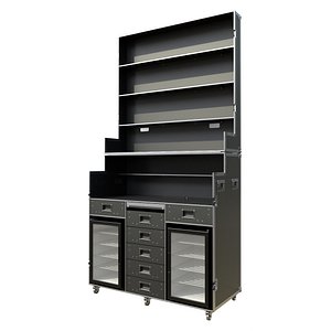 3D Hospitality Case With  Fridges 1 model