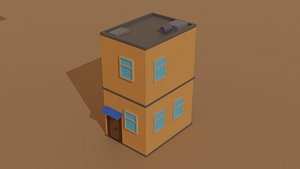 3D Lowpoly Cartoon Buildings