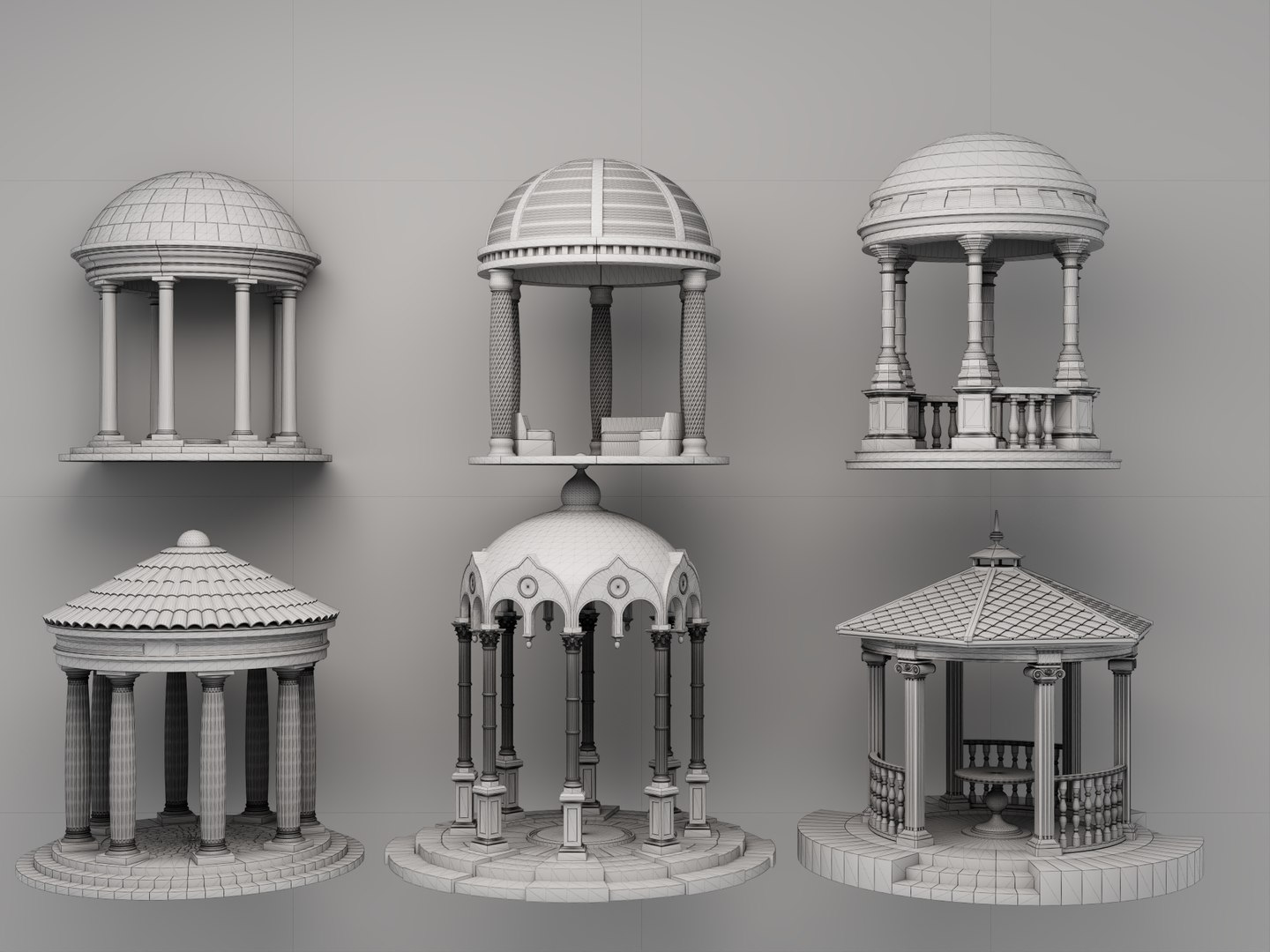 3D Ornate Garden Gazebo Pack https://p.turbosquid.com/ts-thumb/DR/dUmoEp/D8/gazebo14/png/1783605254/1920x1080/fit_q87/f164b6bf6d6936bf24fd1072d2dafeaa90828074/gazebo14.jpg