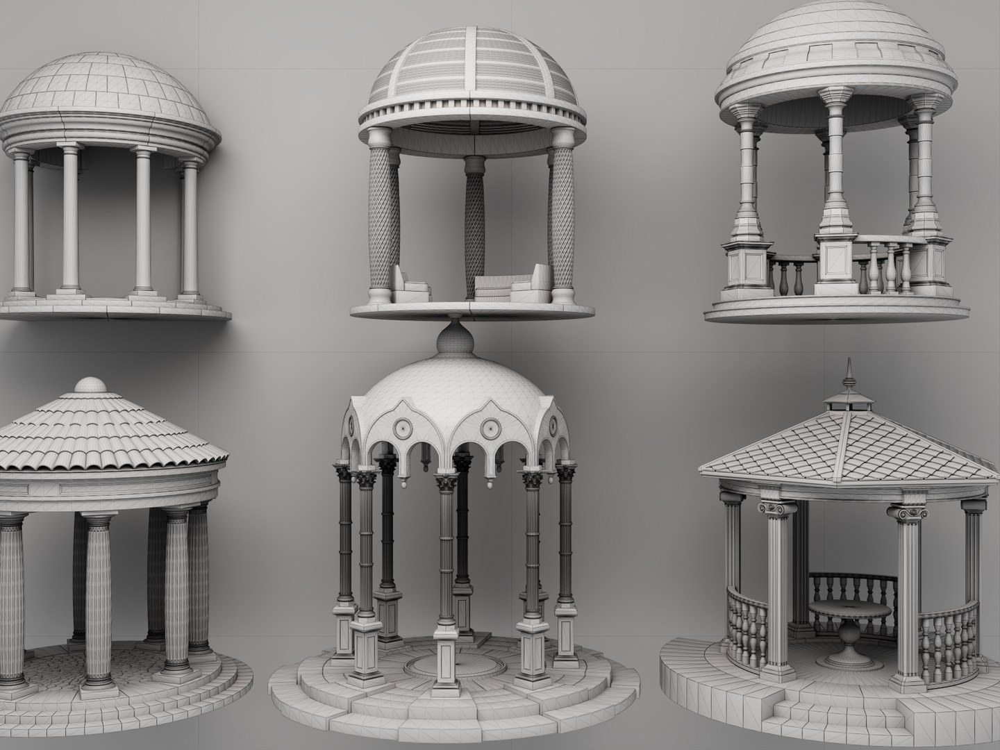 3D Ornate Garden Gazebo Pack https://p.turbosquid.com/ts-thumb/DR/dUmoEp/fA/gazebo25/png/1783605207/1920x1080/fit_q87/a5dc190c2abd02e3fa8a0dfc71713a9b0fae33c9/gazebo25.jpg