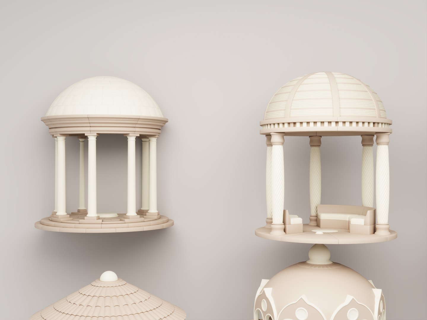 3D Ornate Garden Gazebo Pack https://p.turbosquid.com/ts-thumb/DR/dUmoEp/io/gazebo6/png/1783605243/1920x1080/fit_q87/4badb8a181a58d5c8e238a48999663ff8e944278/gazebo6.jpg