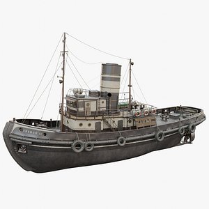 Old Tug Boat Steam Powered