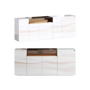 3D glass sideboard model