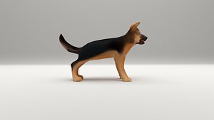 German Shepherd puppy Animated