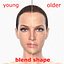 3d blending young older realistic female