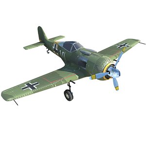 wwii aircraft fw-190 3D model