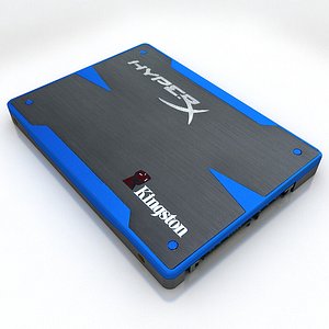 3d model realistic hyperx ssd