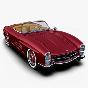 3d obj mercedes-benz 300sl roadster