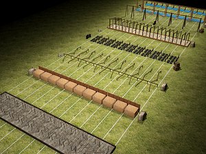 obstacle course 3D model
