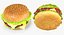 hamburger french fry 3D model