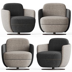 3D wittmann miles lounge model