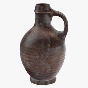 ceramic wine jug 04 3d c4d