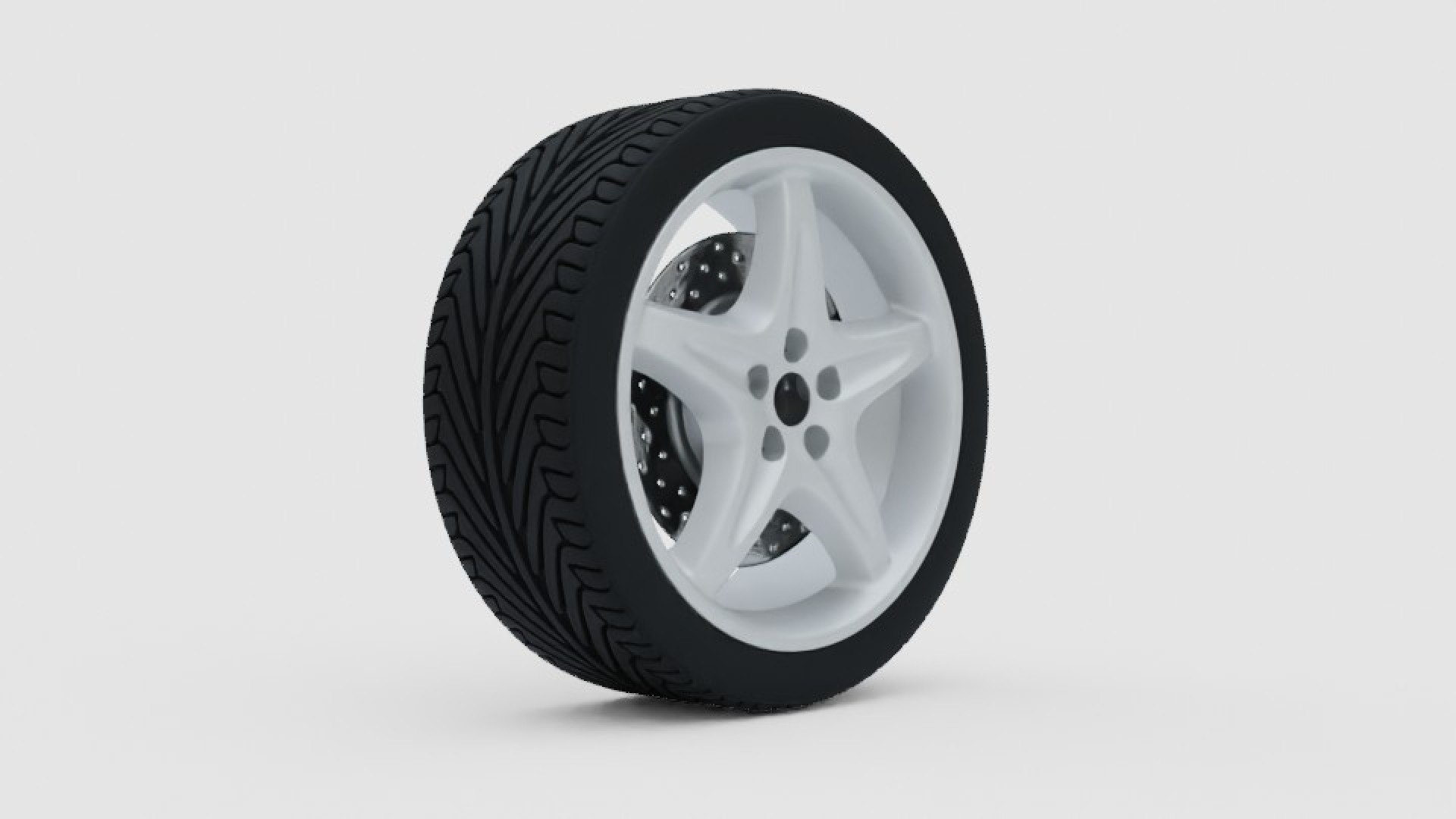modelo 3d Rueda Ferrari F355 con llanta - TurboSquid 2160398