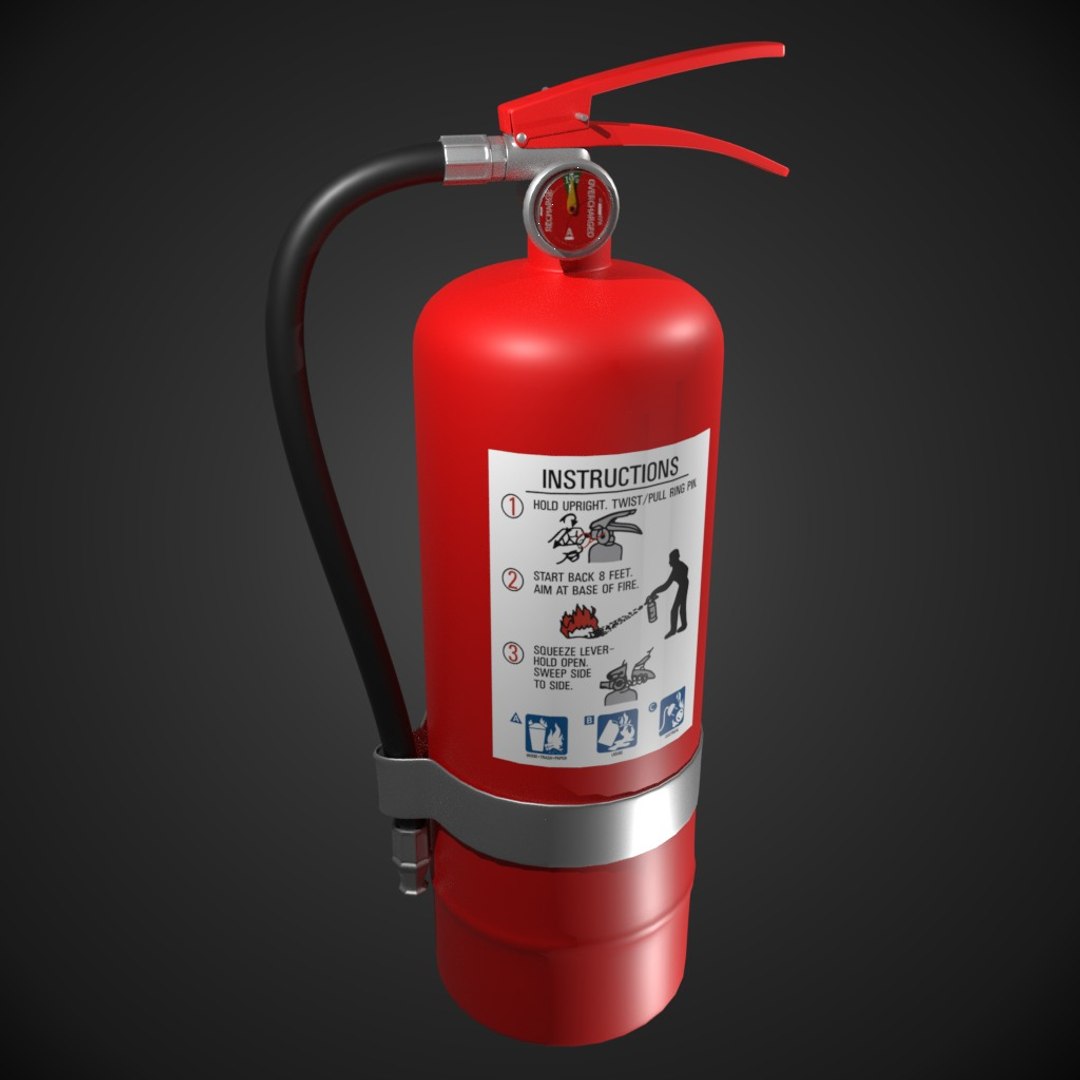 3D Model Extinguisher Blender - TurboSquid 1306931