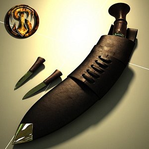 3d gurkha kukri