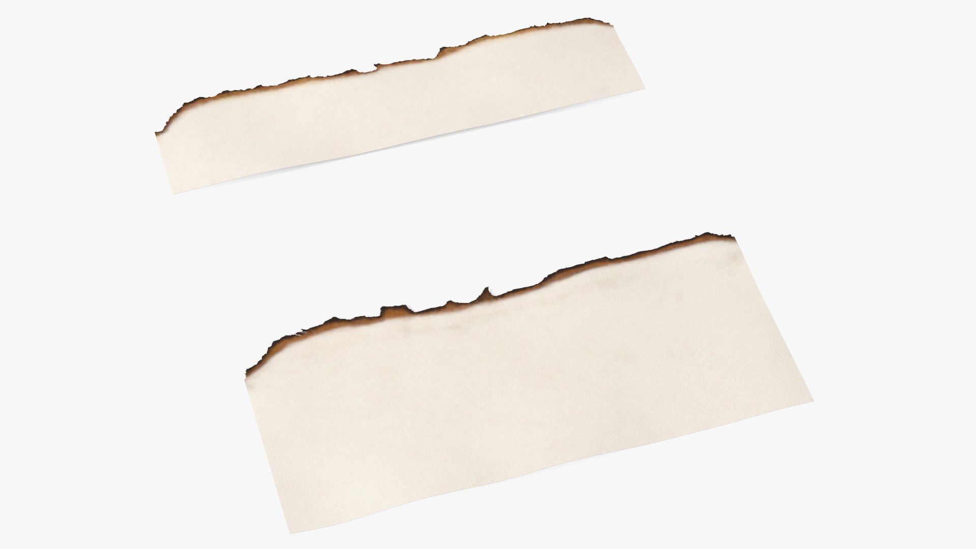 Sheet of Paper with Burnt Edge 3D model preview