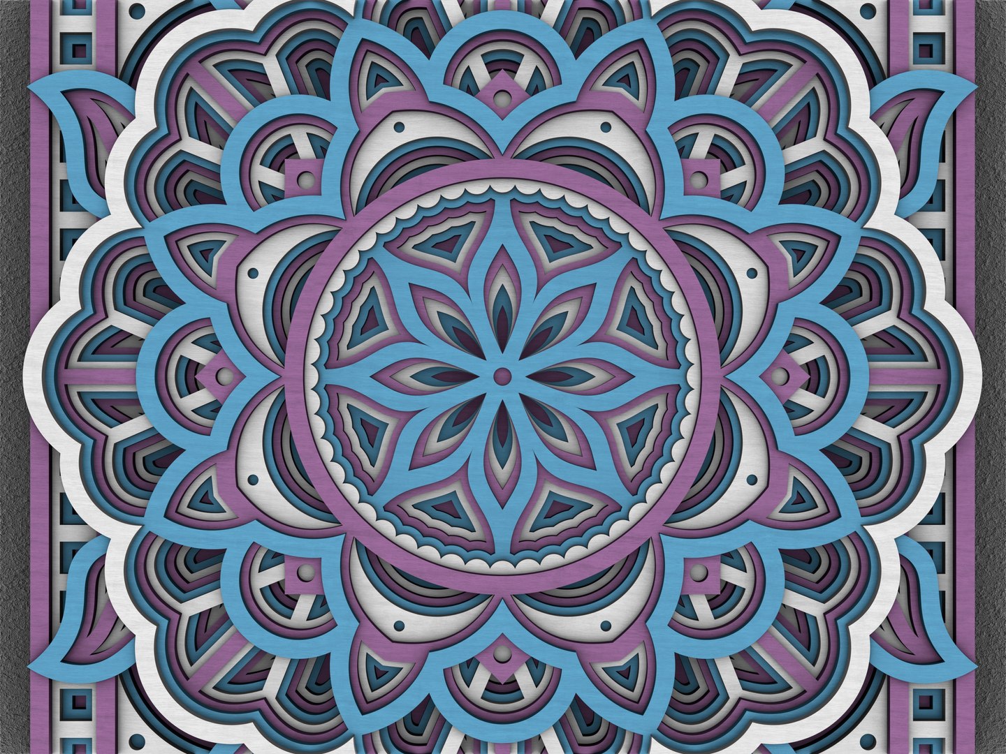 Layered Mandala Wood Panel 3D Model - TurboSquid 1879208