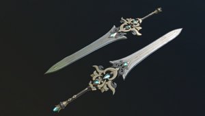 Tidal Shadow Sword 3D model