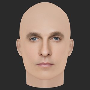 3D Low Poly Matthew McConaughey Head model