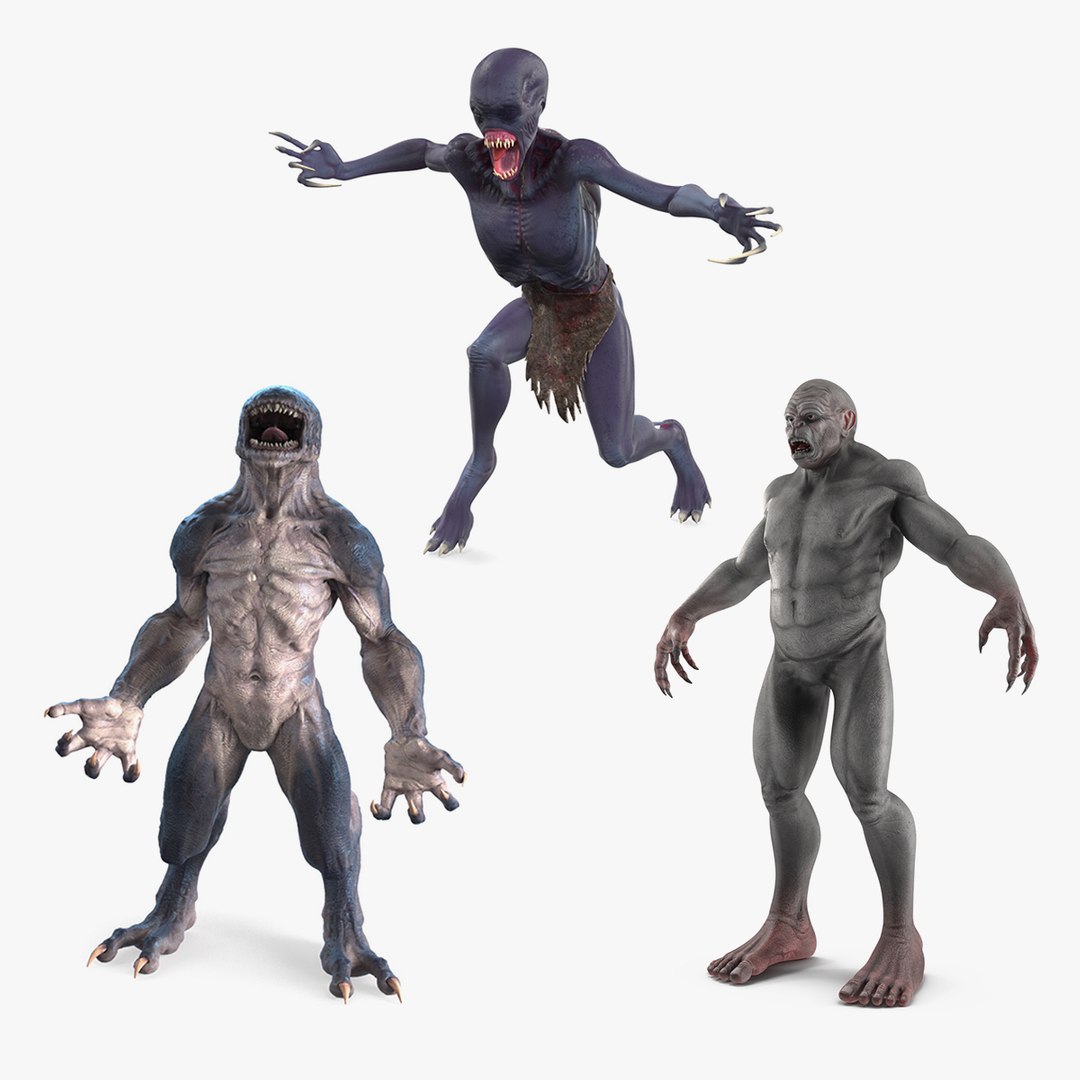 Monster Beasts Collection 2 3D model preview