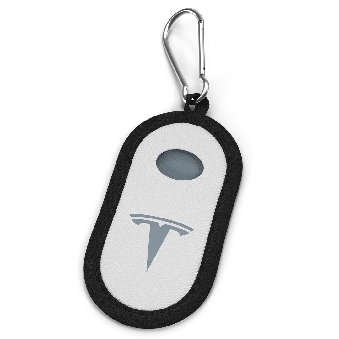 Tesla S Key Fob White Cover 3D Model 3D model preview