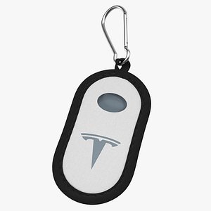 Tesla S Key Fob White Cover 3D Model