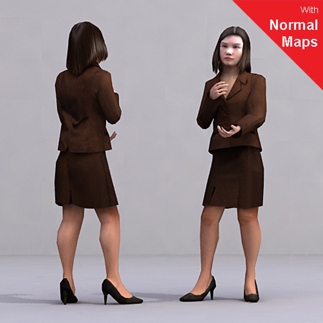 3d model axyz 2 human characters