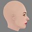 Kopf von Maria Chiara Giannetta – ohne Haare – Low-Poly-Kopf für Spiel