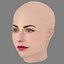 Kopf von Maria Chiara Giannetta – ohne Haare – Low-Poly-Kopf für Spiel