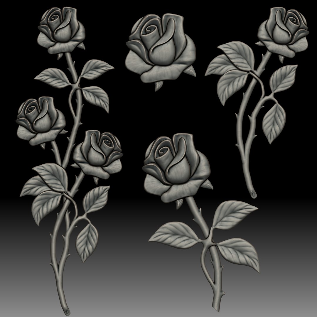 3D Roses bas-relief for CNC router or printer https://p.turbosquid.com/ts-thumb/DS/bpmYuF/Lf/8/jpg/1685114449/1920x1080/fit_q87/0a6abe30fc3a36b2358f842e4976d74edda42173/8.jpg