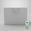 3D model paper shopping bag string