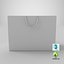 3D model paper shopping bag string