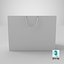 3D model paper shopping bag string