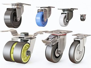 furniture wheels 3D model