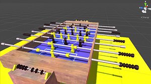 foosball table 3D model