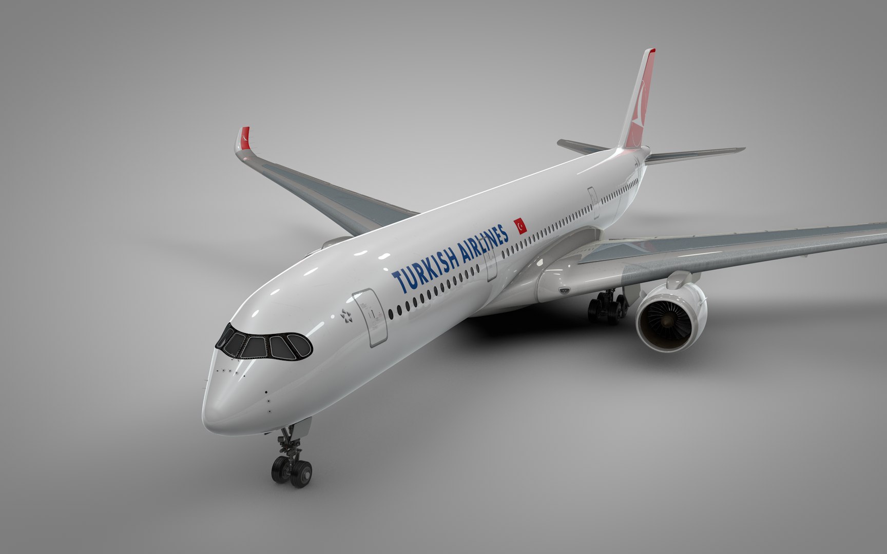 3D model a350-900 turkish airlines l1114 - TurboSquid 1650642