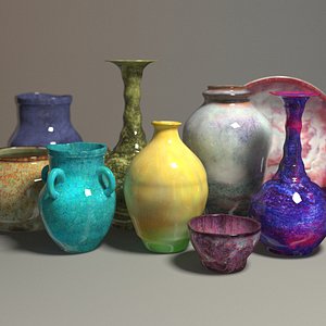 3D model Porcelain pottery model of jun porcelain-ALL