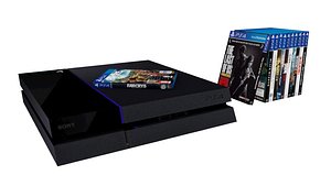 PlayStation 4 with games