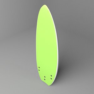 3D surfboard shortboard model