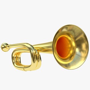 cavalry trumpet 3D model